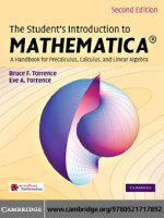 IT training the students introduction to mathematica  a handbook for precalculus, calculus, and linear algebra (2nd ed ) torrence  torrence 2009 02 02 1 