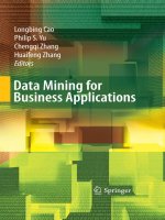IT training data mining for business applications cao, yu, zhang  zhang 2008 10 09 