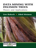 IT training data mining with decision trees  theory and applications rokach  maimon 2008 04 01 