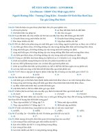 ĐỀ THI THỬ MÔN SINH HỌC 12