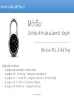 00  chuong 0   gioi thieu ve an toan bao mat thong tin   copy 