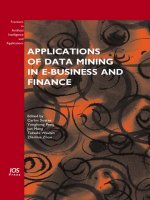 IT training applications of data mining in e business and finance soares, peng, meng, washio  zhou 2008 08 15 