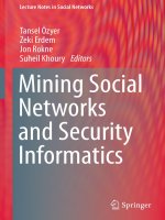 IT training mining social networks and security informatics özyer, erdem, rokne  khoury 2013 06 12 