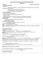 Giáo án tự chọn 10  tiết 3: Hạt nhân nguyên tử  Nguyên tố hóa học  Đồng vị.