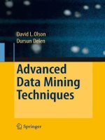 IT training advanced data mining techniques olson  delen 2008 01 21 