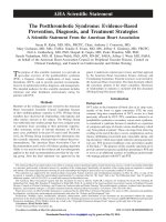 AHA PTS DVT postthrombotic syndrome 2014 khotailieu y hoc 