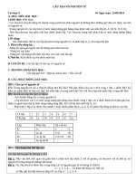 Giáo án tự chọn 10  tiết 4: Cấu tạo vỏ nguyên tử