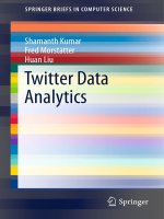 IT training twitter data analytics kumar, morstatter  liu 2013 11 25 