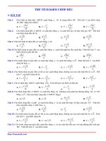 Bài tập thể tích khối chóp đều có lời giải chi tiết 