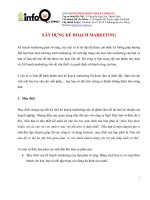 Xay dung ke hoach marketing va vi du 