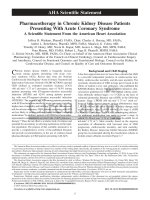 AHA ACS CKD pharmacotherapy statement 2015 khotailieu y hoc 