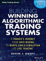 IT training building winning algorithmic trading systems  a traders journey from data mining to monte carlo simulation to live trading davey 2014 07 21 