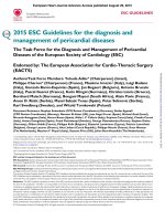 ESC pericardial disease 2015 khotailieu y hoc 