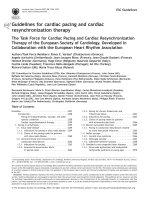 ESC cardiac pacing  CRT 2007 khotailieu y hoc 