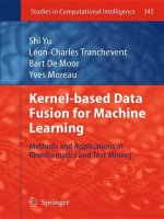 IT training kernel based data fusion for machine learning  methods and applications in bioinformatics and text mining yu, tranchevent, de moor  moreau 2011 03 26 