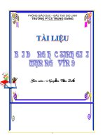 Tài liệu tham khảo bồi dưỡng học sinh giỏi môn ngữ văn 9  (phần 2)