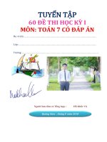 TUYỂN TẬP 60 đề THI HỌC KỲ i KHỐI 7   kho tai lieu THCS THPT 