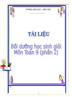 Tài liệu tham khảo bồi dưỡng HSG môn toán 9  (phần 2)