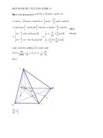 ĐÁP án đề số 1 tự LUÂN  KTHK 11   kho tai lieu THCS THPT 