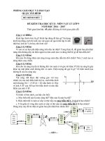 1  đề và đáp án môn lý KHỐI 9   chinh thưc   kho tai lieu vat ly 