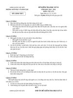 DE KIEM TRA + DAP AN KT HKII MON VAT LY 9   CHINH   THUC   kho tai lieu vat ly 