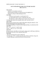 ĐÁP án đề THI LI 6  chieu  HKII  2014 2015   kho tai lieu vat ly 