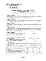 2  đề và đáp án môn lý KHỐI 8   chinh thuc   kho tai lieu vat ly 
