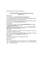 ĐÁP án đề HK2 lý 7   kho tai lieu vat ly 