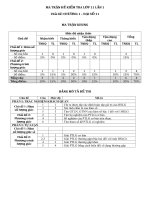 ĐỀ KIỂM TRA lớp 11a1 lần 1   kho tai lieu THCS THPT 