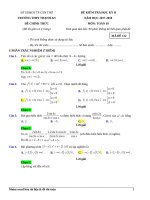 DEHDG HK2 LOP 10 THPT THANH AN CAN THO 2018   kho tai lieu THCS THPT 