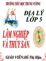 Bai 11 lam nghiep va thuy san