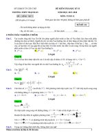 DEHDG HK2 LOP 11 THPT THANH AN CAN THO 2018   kho tai lieu THCS THPT 