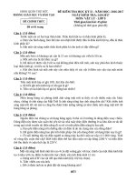 VAT LY 9   HKII (2016 2017)   kho tai lieu vat ly 