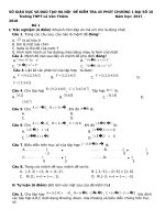 LỚP 10 đại số CHƯƠNG 1 KIỂM TRA 45 PHÚT   kho tai lieu THCS THPT 