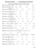 Đề cương ôn tập toán 11 HK2 năm 2018 2019 trường trần phú hà nội 