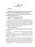 Điếu văn tang lễ cán bộ đảng viên