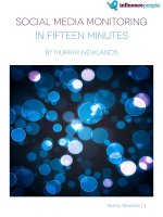 Social media monitoring in fifteen minutes by murray newlands   kho tai lieu tong hop 
