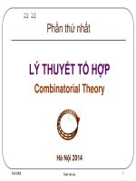 Bài giảng Slide Toán rời rạc  Phần 3. Bài toán tồn tại tổ hợp.