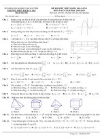 Đề thi thử toán THPT quốc gia 2019 lần 2 trường hà huy tập hà tĩnh 