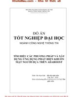 TÌM HIỂU các PHƯƠNG PHÁP và xây DỰNG ỨNG DỤNG PHÁT HIỆN KHUÔN mặt NGƯỜI dựa TRÊN ADABOOST 