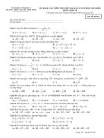 Đề khảo sát THPTQG lần 1 toán 10 năm 2019 2020 trường chuyên vĩnh phúc 