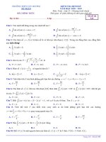 Đề kiểm tra giải tích 12 chương 3 năm 2018 2019 trường cây dương kiên giang 