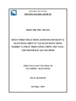 Hoàn thiện hoạt động kinh doanh dịch vụ NHĐT tại ngân hàng nông nghiệp và phát triển nông thôn việt nam   chi nhánh bắc quảng bình