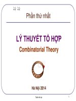 Bài giảng slide Toán rởi rạc  Phần 2. Bài toán đếm tổ hợp