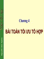 Bài giảng Slide Toán rời rạc  Phần 5. Bái toán tối ưu tổ hợp
