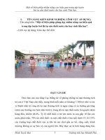 Một số biện pháp nhằm nâng cao hiệu quả trong tập luyệnbơi lội tự cứu đuối nước cho học sinh 