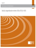Project summary and feedback statement initial comprehensive review of the IFRS for SMEs   kho tai lieu tong hop 