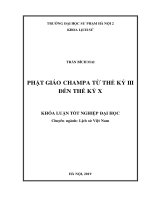 Phật giáo champa từ thế kỷ III đến thế kỷ x