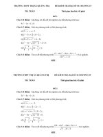 Đề kiểm tra đại số 10 chương 4 năm 2018 2019 trường THPT thị xã quảng trị 