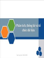 document chuong 9  phan tich thong ke va to chuc du lieu kho tài liệu bách khoa 